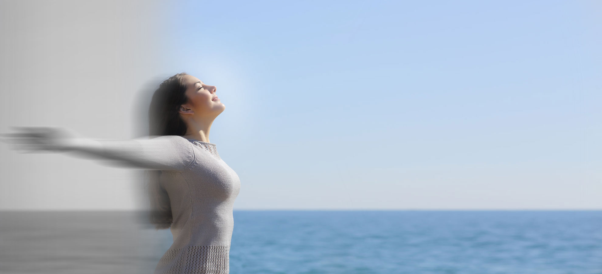 Image showing a happy lady after therapy